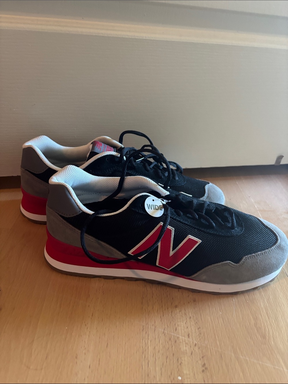 New Balance Men’s Lifestyle 515 Black, Red & Gray Sneakers